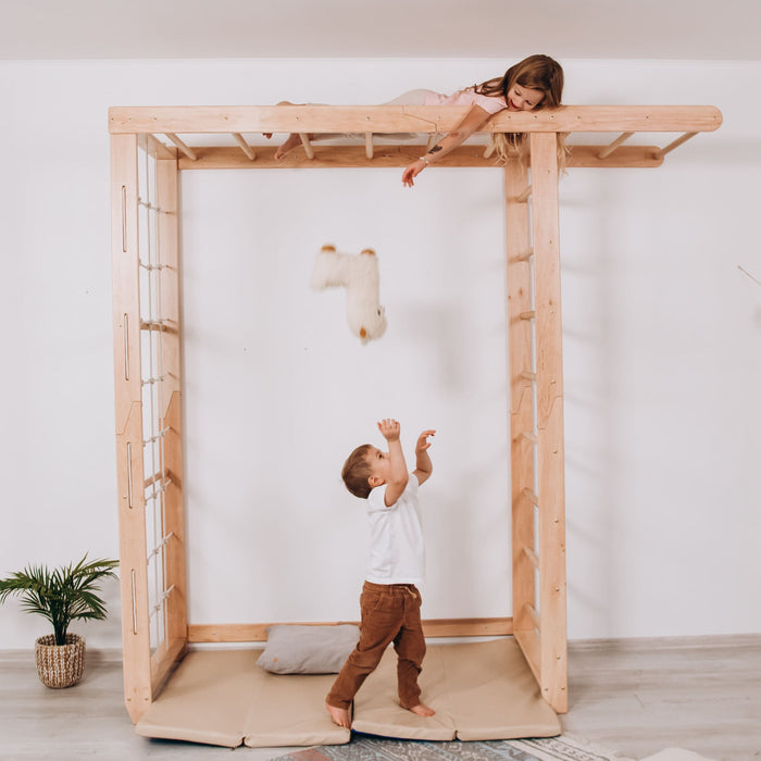 Wood and Hearts Indoor Monkey Bars