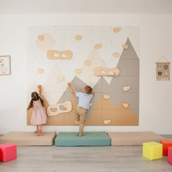 Wood and Hearts Indoor Climbing Wall