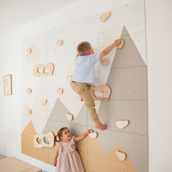Wood and Hearts Indoor Climbing Wall