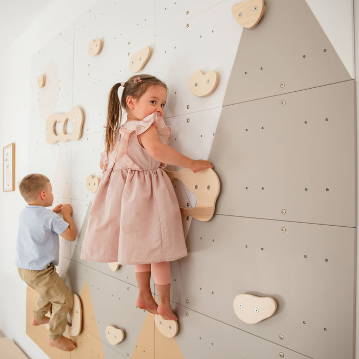 Wood and Hearts Indoor Climbing Wall
