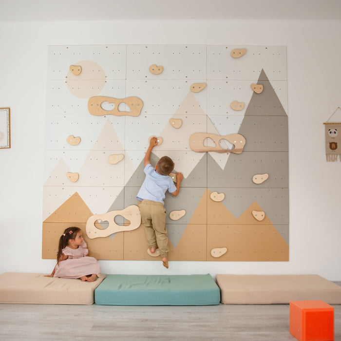 Wood and Hearts Indoor Climbing Wall