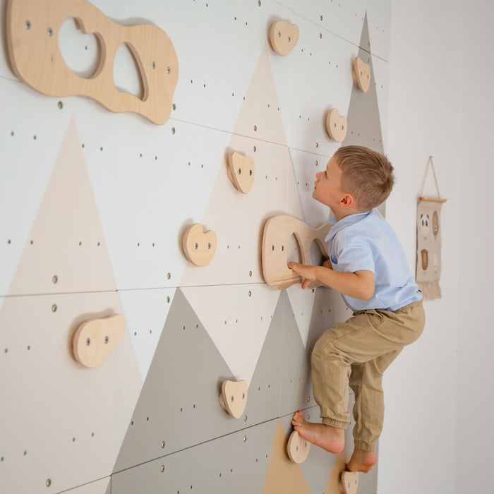 Wood and Hearts Indoor Climbing Wall