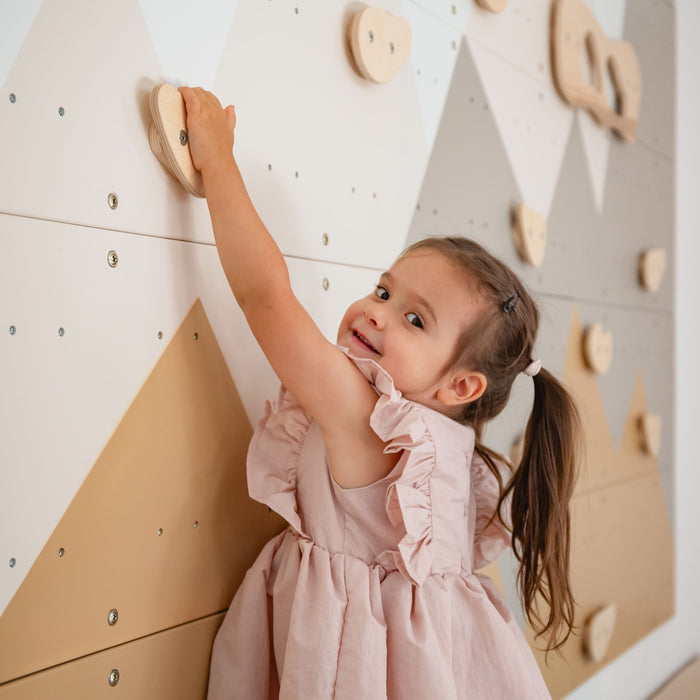 Wood and Hearts Indoor Climbing Wall