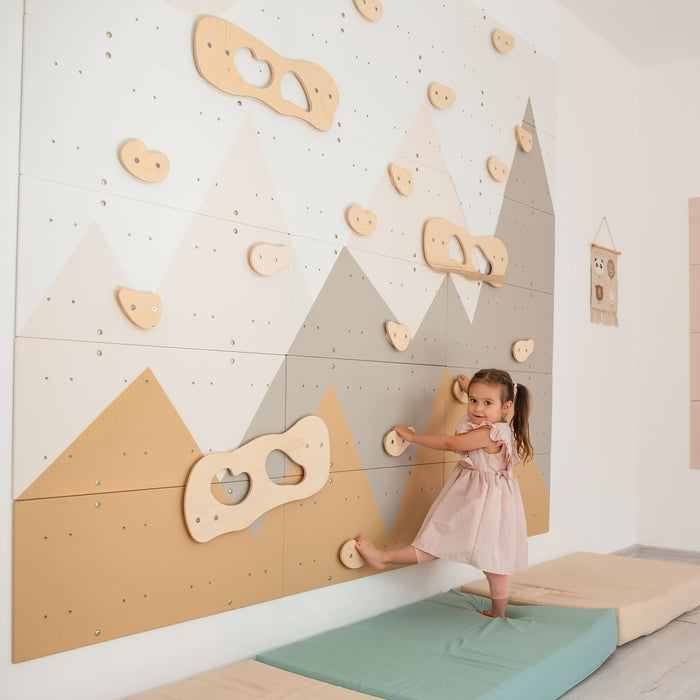 Wood and Hearts Indoor Climbing Wall