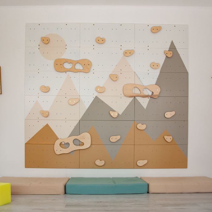 Wood and Hearts Indoor Climbing Wall