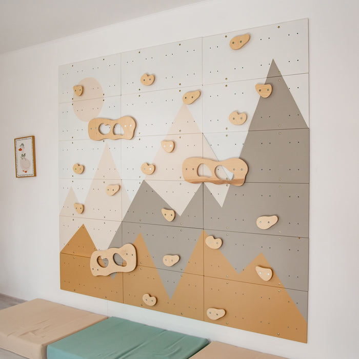 Wood and Hearts Indoor Climbing Wall