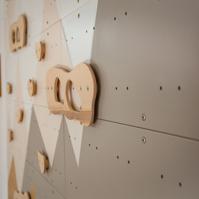 Wood and Hearts Indoor Climbing Wall