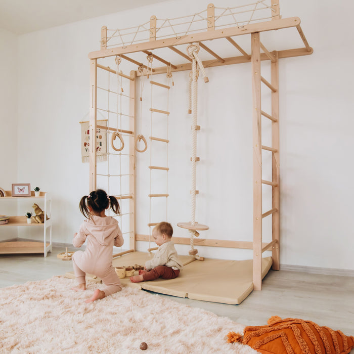 Wood and Hearts Indoor Monkey Bars