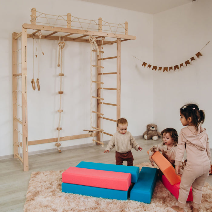 Wood and Hearts Indoor Monkey Bars