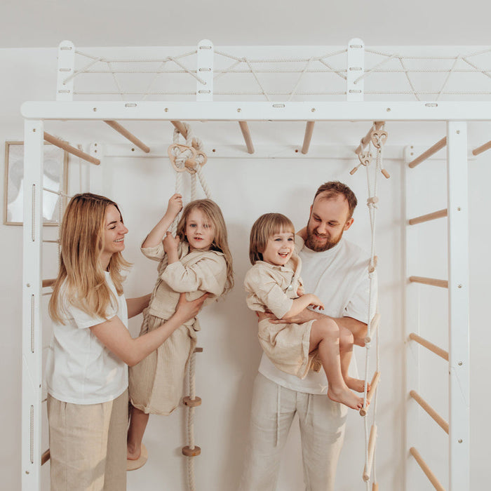 Wood and Hearts Indoor Monkey Bars