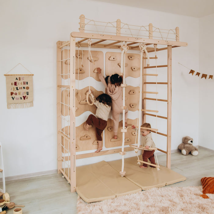 Wood and Hearts Indoor Monkey Bars