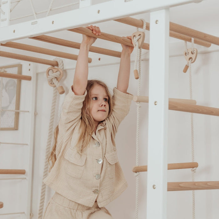 Wood and Hearts Indoor Monkey Bars