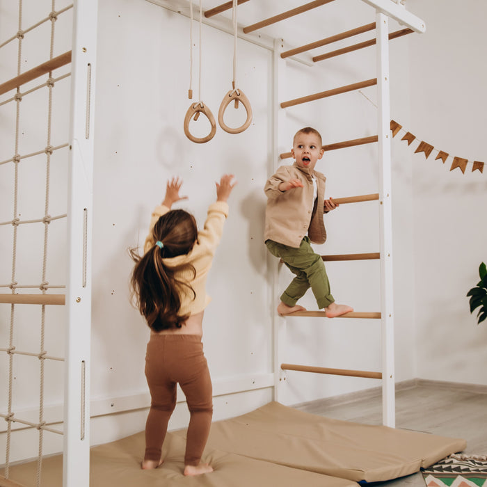 Wood and Hearts Indoor Monkey Bars