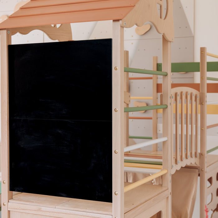 Wood and Hearts Large Playground Climber