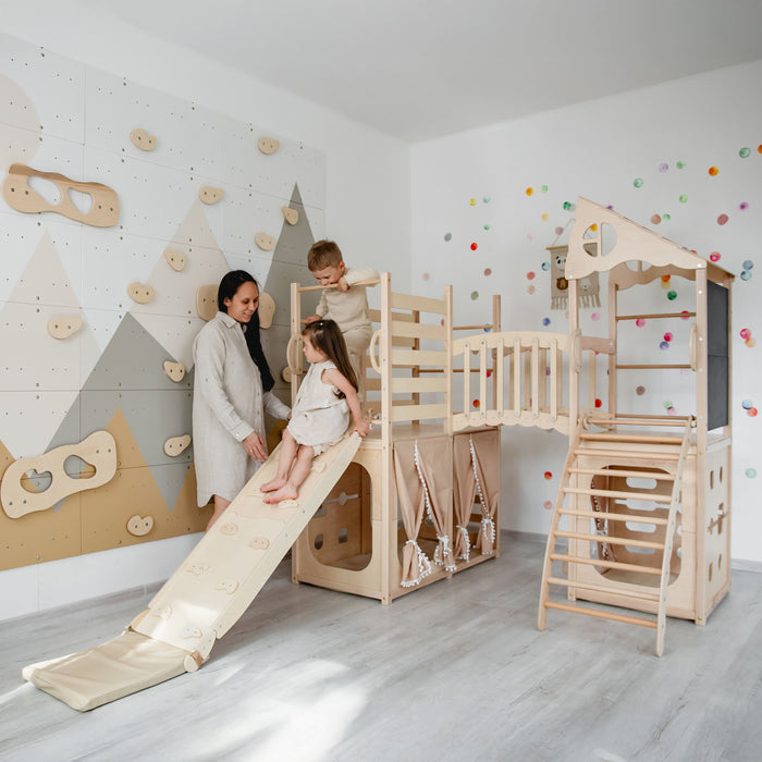 Wood and Hearts Large Playground Climber