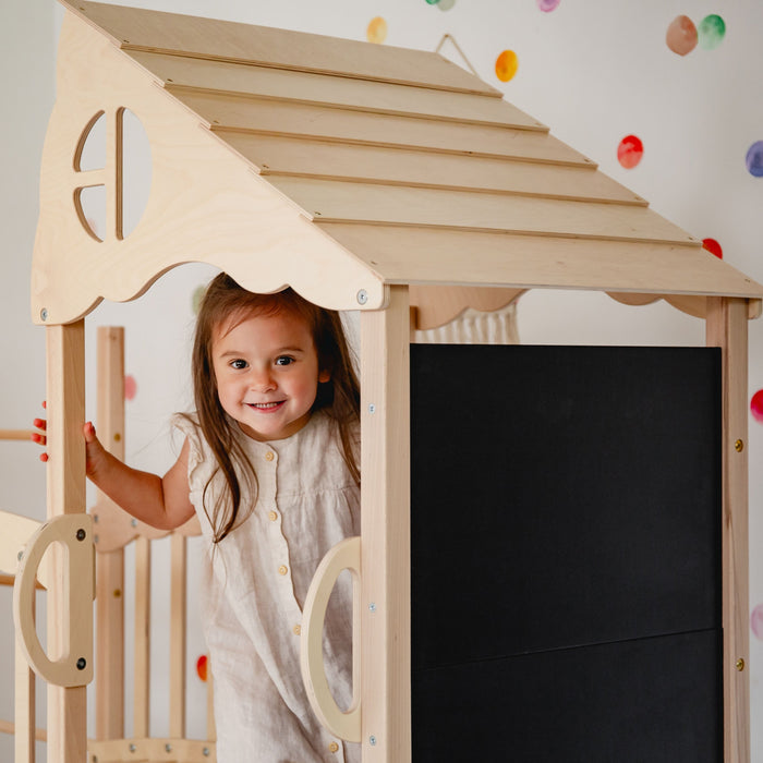 Wood and Hearts Large Playground Climber