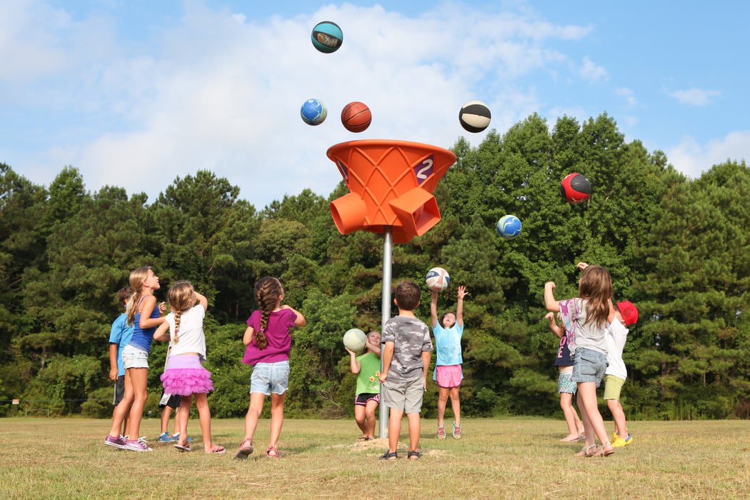 Action Play Systems Tripleshoot Basketball Funnel Ball Game APS-Tripleshoot
