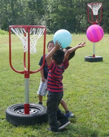 Infinity Playgrounds Fun Shot Funhoop - 4 to 6 Foot, Permanent or Portable IP-5001~5004