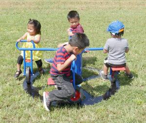 Infinity Playgrounds Mini Circle Cycle 4 Seat Inground Play Rider IP-5023