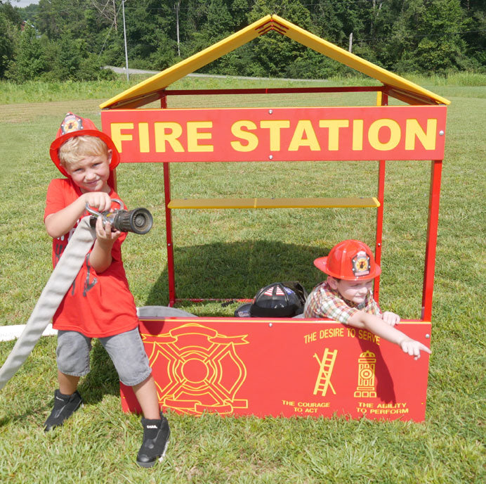 Infinity Playgrounds Fire Station Playhouse IP-7016