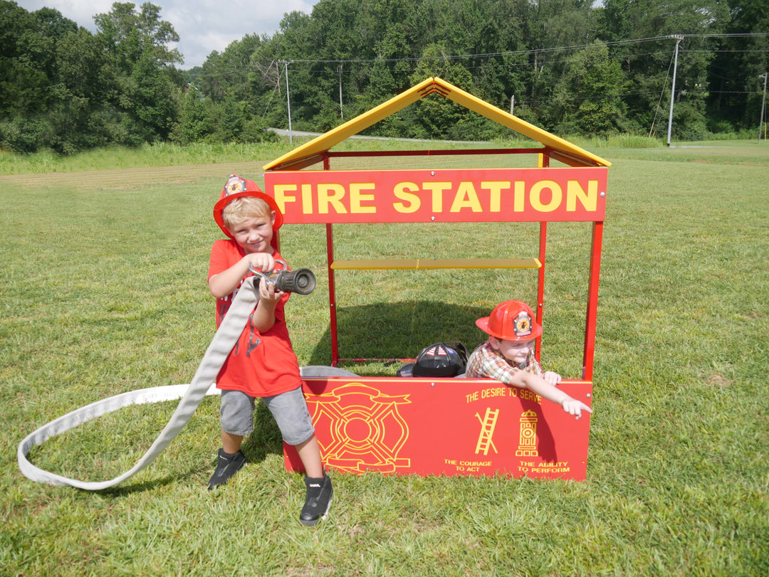 Infinity Playgrounds Fire Station Playhouse IP-7016