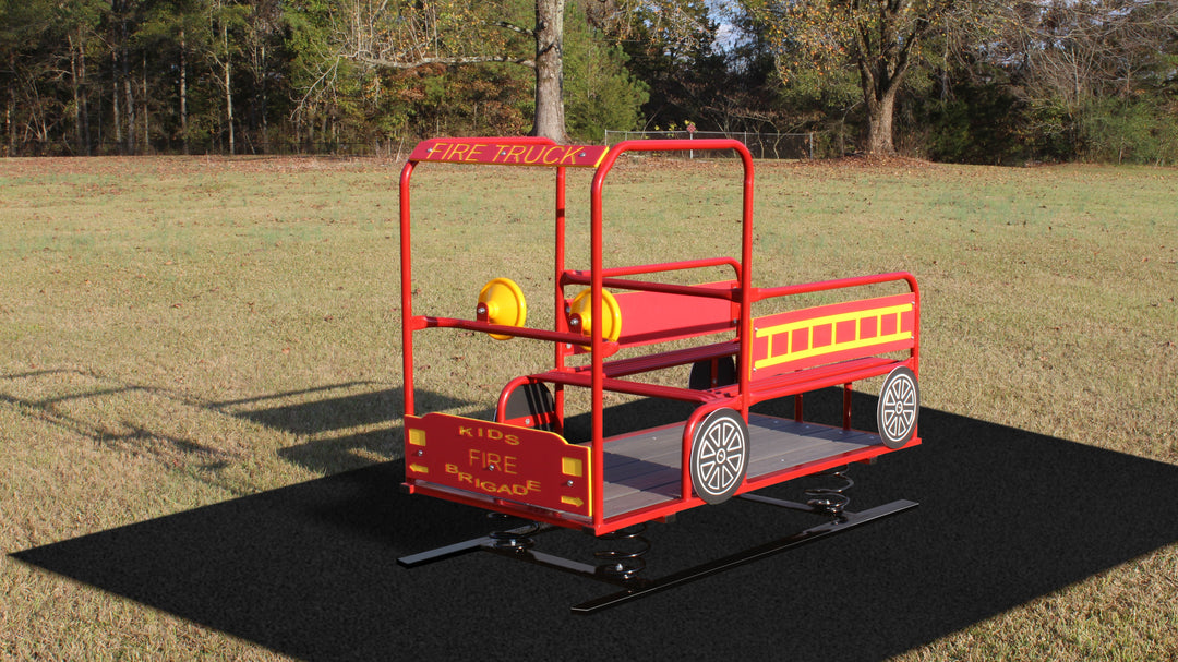 Infinity Playgrounds Fire Truck Multi Passenger Spring Rider IP-8002