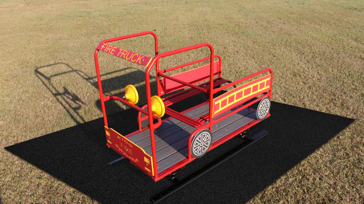 Infinity Playgrounds Fire Truck Multi Passenger Spring Rider IP-8002