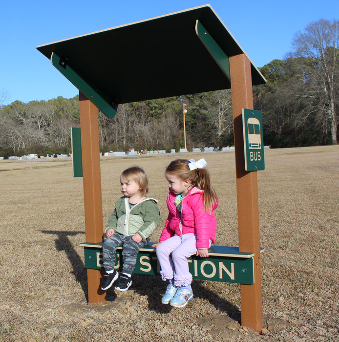 Infinity Playgrounds Trike Path Bus Station Bench IP-8077-perm