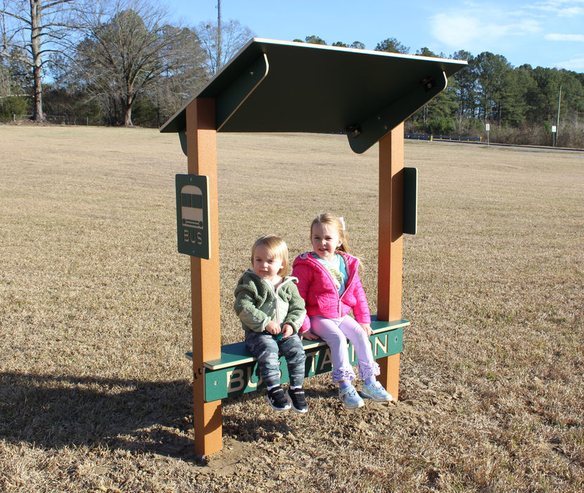 Infinity Playgrounds Trike Path Bus Station Bench IP-8077-perm