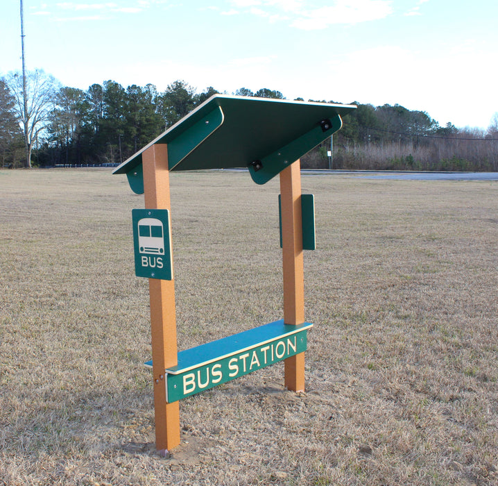 Infinity Playgrounds Trike Path Bus Station Bench IP-8077-perm