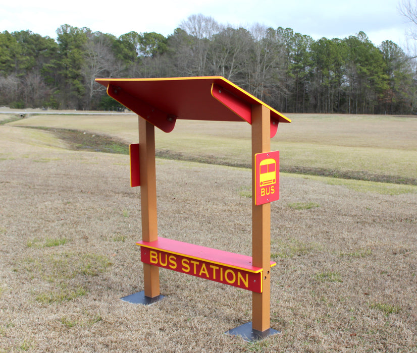 Infinity Playgrounds Trike Path Bus Station Bench IP-8077-perm