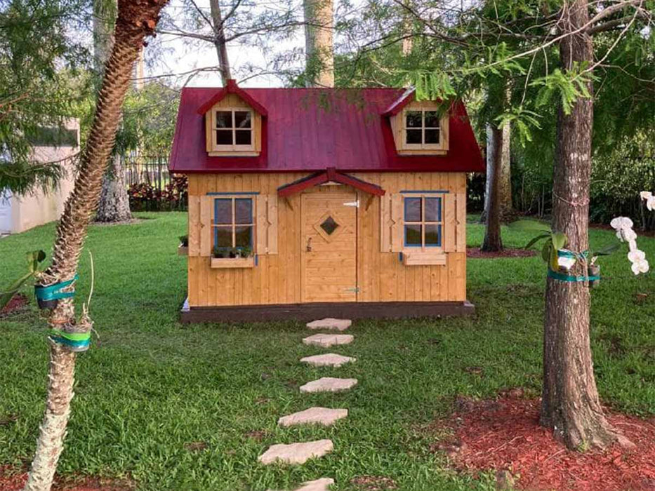 Whole Wood Playhouses DIY Playhouse Kit Little Farmhouse