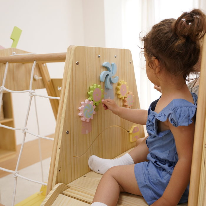 Avenlur Cherry 5-in-1 Wooden Indoor Climber – Montessori Play Gym for Toddlers & Kids AVNLR-CHERRY