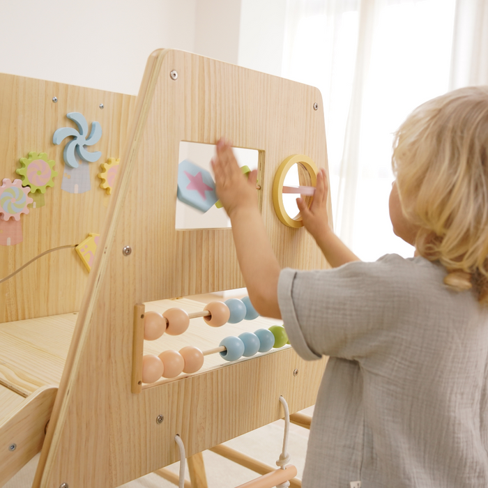 Avenlur Cherry 5-in-1 Wooden Indoor Climber – Montessori Play Gym for Toddlers & Kids AVNLR-CHERRY