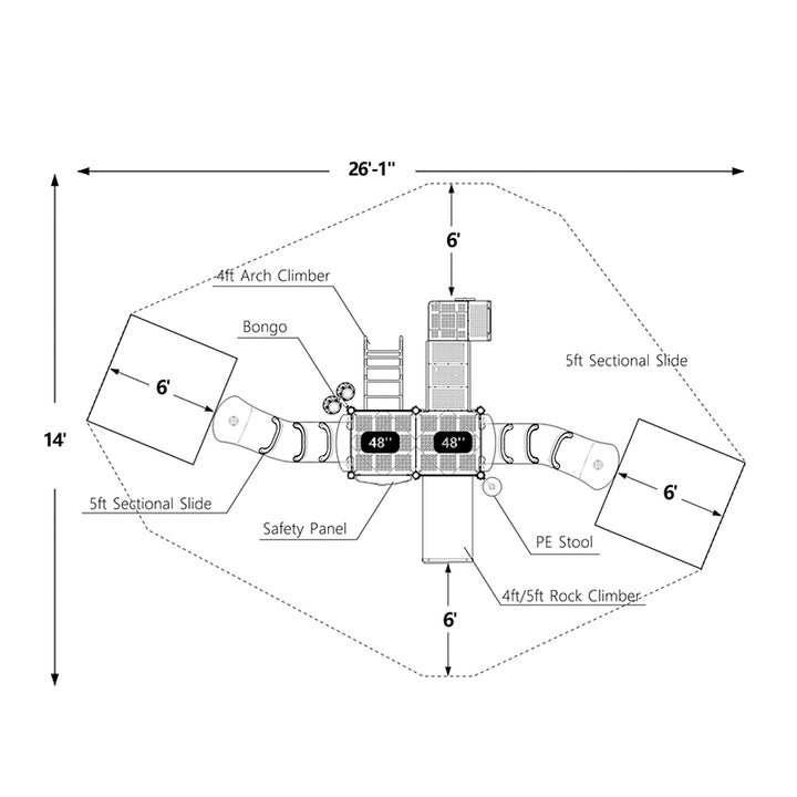 Wisdom Northern Place Playground Structure QSWP-350016