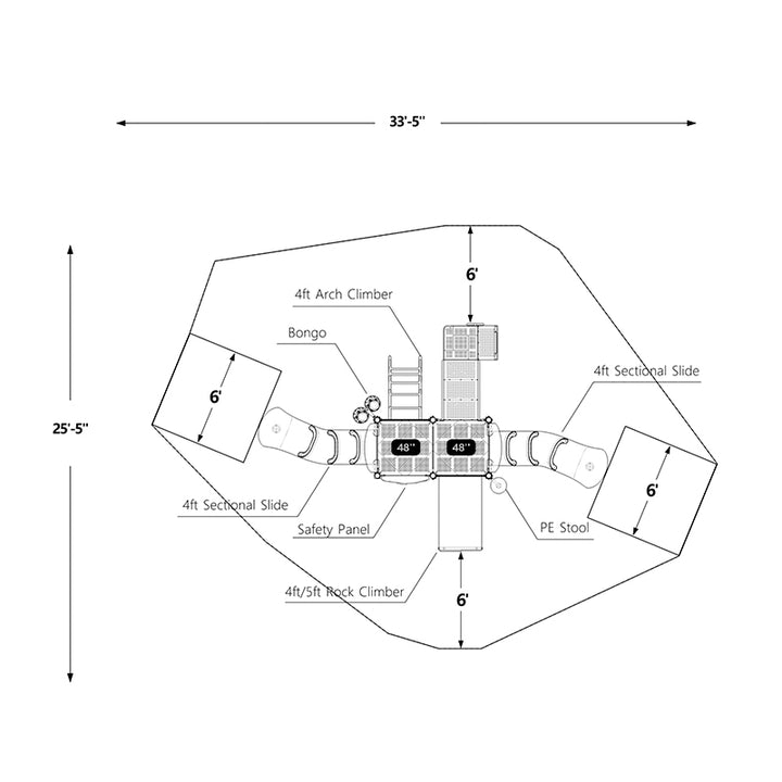 Wisdom Northern Place Playground Structure QSWP-350016