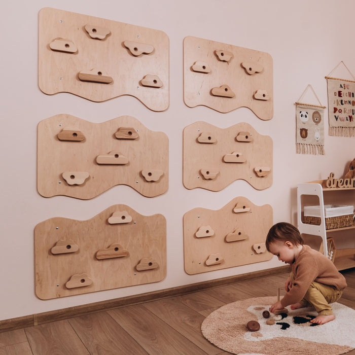 Wood and Hearts Home Climbing Wall
