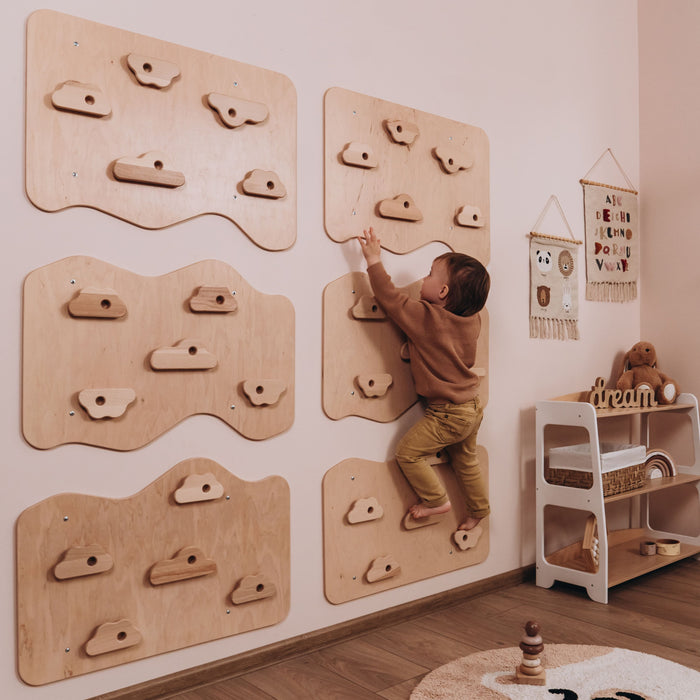 Wood and Hearts Home Climbing Wall