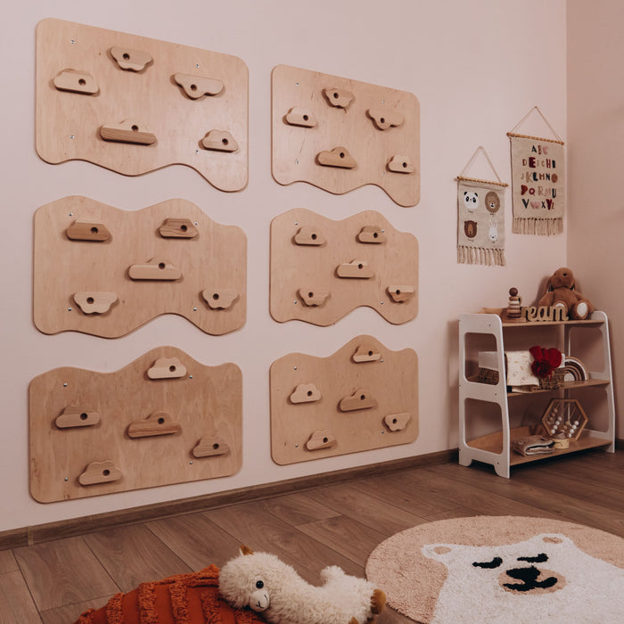 Wood and Hearts Home Climbing Wall