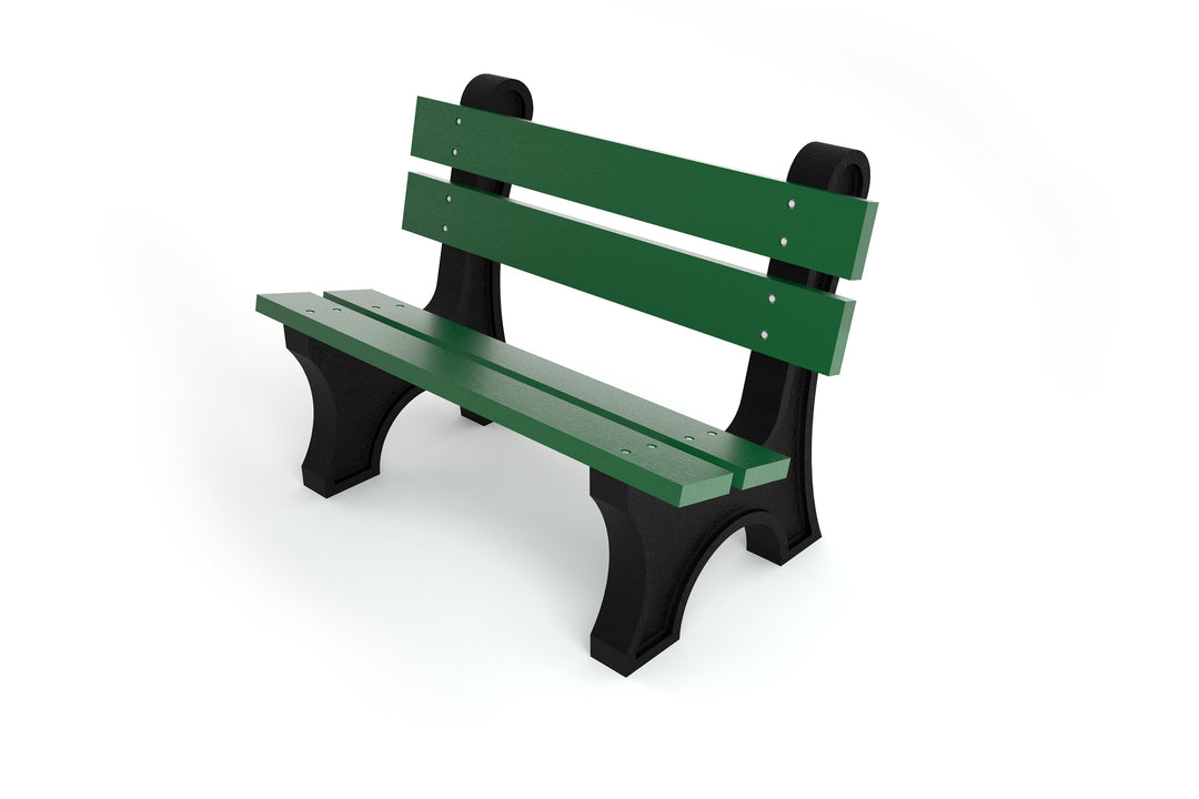 Frog Furnishings Colonial Recycled Plastic Park Bench