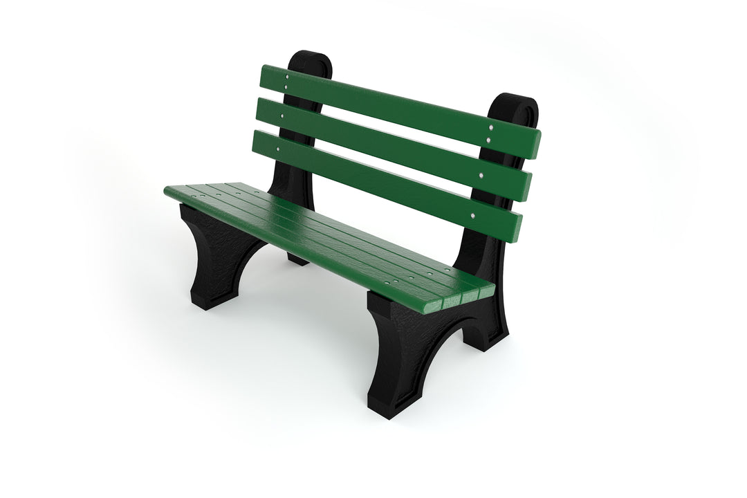 Frog Furnishings Comfort Park Avenue Recycled Plastic Park Bench