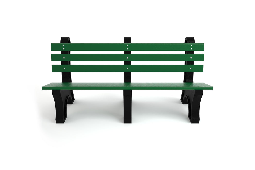 Frog Furnishings Comfort Park Avenue Recycled Plastic Park Bench