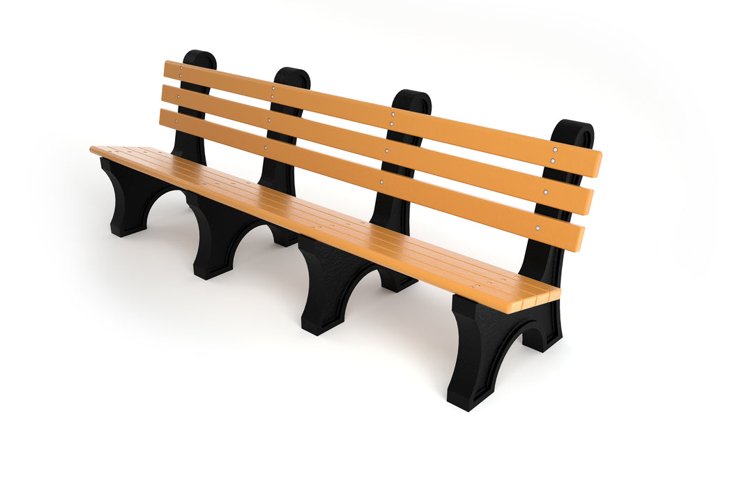 Frog Furnishings Comfort Park Avenue Recycled Plastic Park Bench