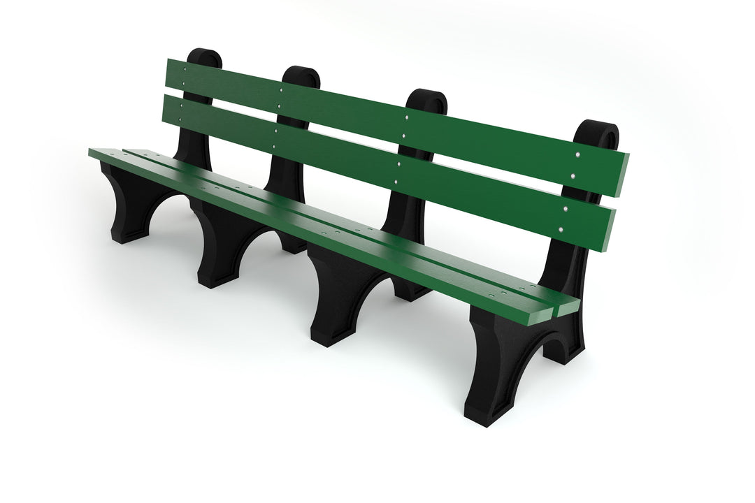 Frog Furnishings Colonial Recycled Plastic Park Bench