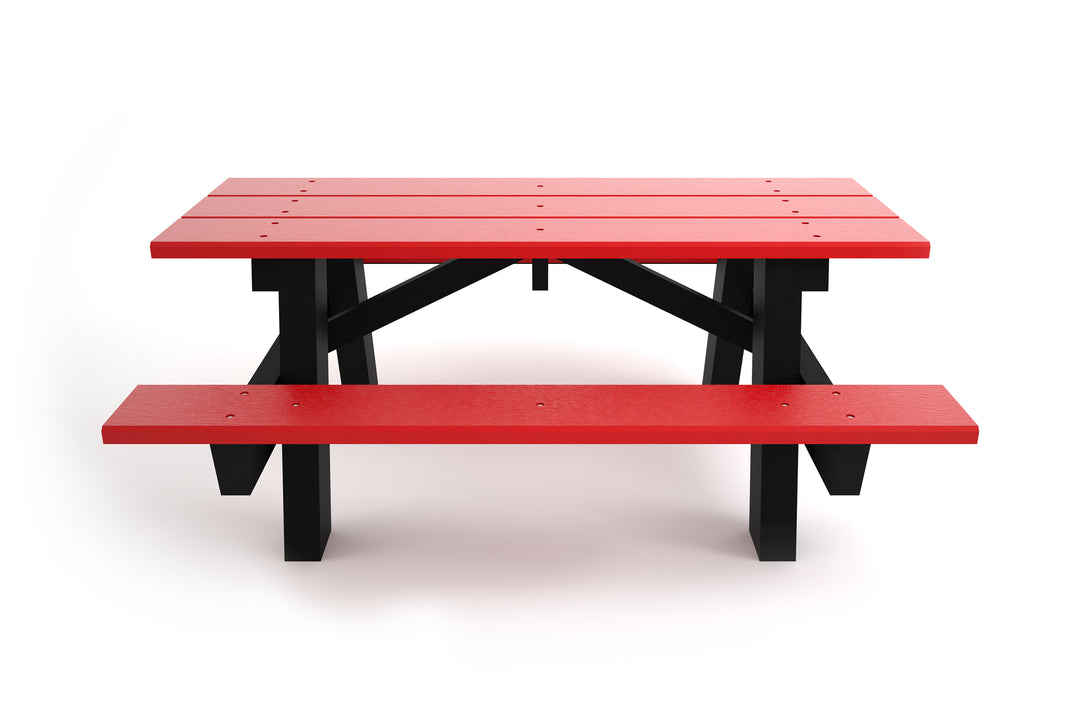 Frog Furnishings A Frame Recycled Plastic Table, Standard and ADA options