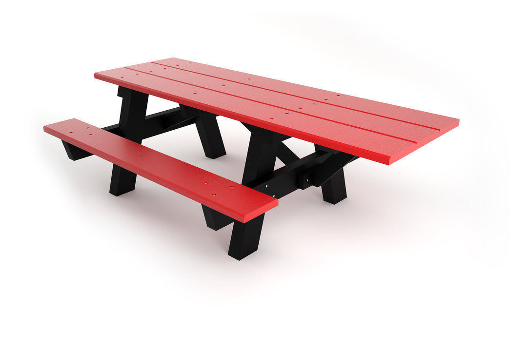 Frog Furnishings A Frame Recycled Plastic Table, Standard and ADA options