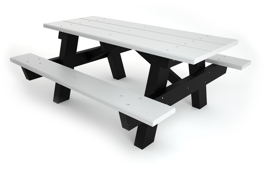 Frog Furnishings A Frame Recycled Plastic Table, Standard and ADA options