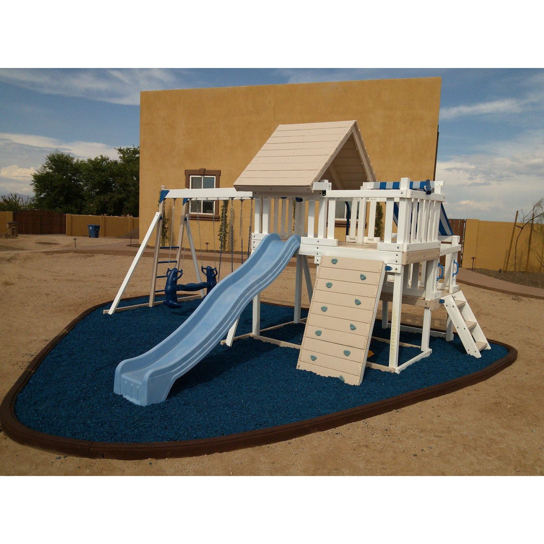 Rubber Mulch Playsafer Playground and Landscape Rubber Mulch | Blue BLU-MULCH