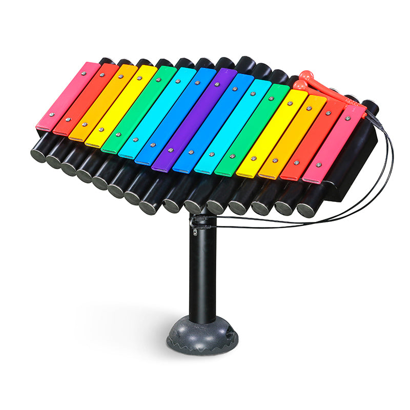 Wisdom WiseFREE Split Rainbow Xylophone for Commercial Playground QS72-22002