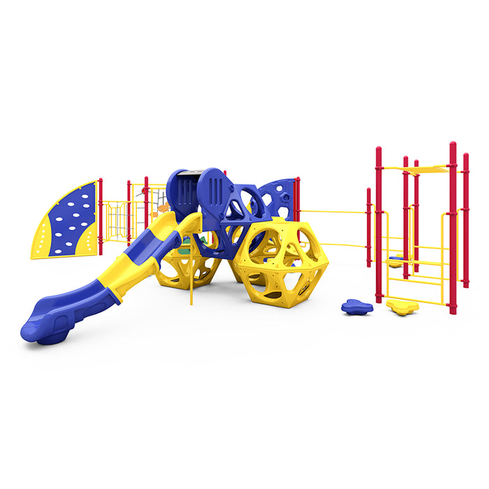 Wisdom Commercial WiseNEX Trail Blazer Climbers and Slide Set QSFS-CL0017